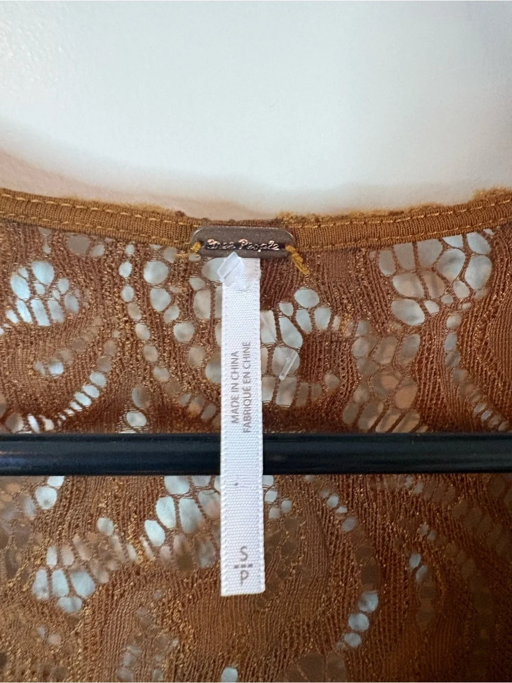 Free People Bronze Dana Lace Bodycon Mini Dress NWOT - Picture 4 of 7